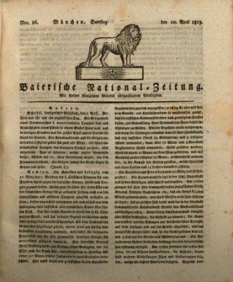 Baierische National-Zeitung Samstag 10. April 1813