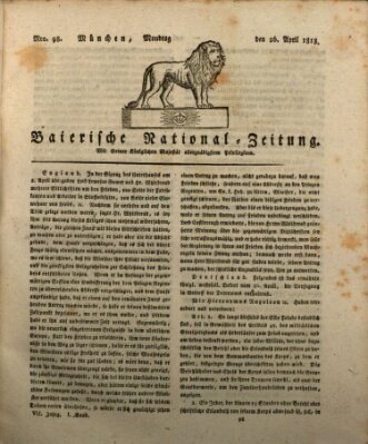 Baierische National-Zeitung Montag 26. April 1813