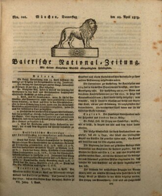 Baierische National-Zeitung Donnerstag 29. April 1813