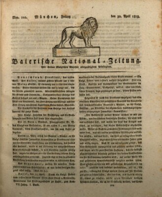 Baierische National-Zeitung Freitag 30. April 1813