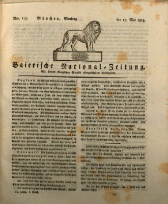 Baierische National-Zeitung Montag 17. Mai 1813