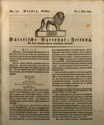 Baierische National-Zeitung Dienstag 1. Juni 1813