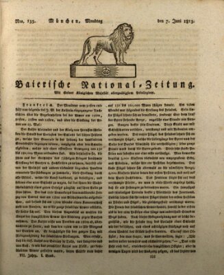 Baierische National-Zeitung Montag 7. Juni 1813