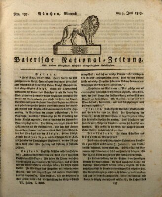 Baierische National-Zeitung Mittwoch 9. Juni 1813