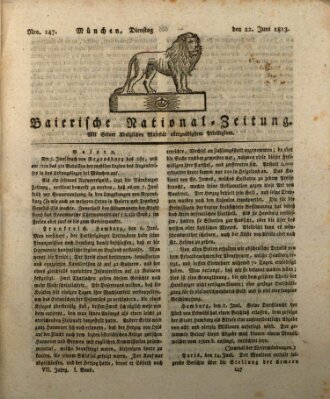 Baierische National-Zeitung Dienstag 22. Juni 1813