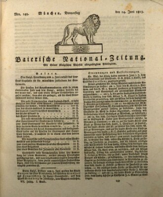 Baierische National-Zeitung Donnerstag 24. Juni 1813