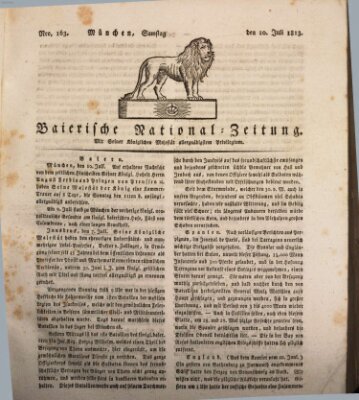 Baierische National-Zeitung Samstag 10. Juli 1813