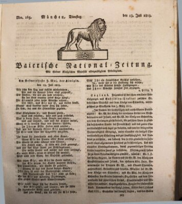 Baierische National-Zeitung Dienstag 13. Juli 1813