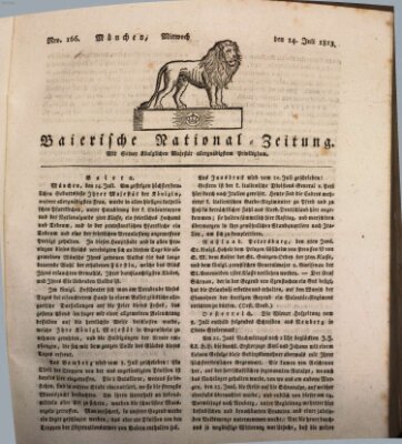 Baierische National-Zeitung Mittwoch 14. Juli 1813