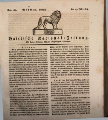 Baierische National-Zeitung Samstag 17. Juli 1813