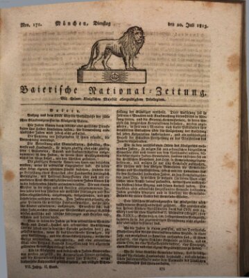 Baierische National-Zeitung Dienstag 20. Juli 1813