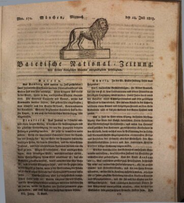 Baierische National-Zeitung Mittwoch 21. Juli 1813