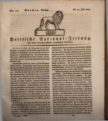 Baierische National-Zeitung Dienstag 27. Juli 1813