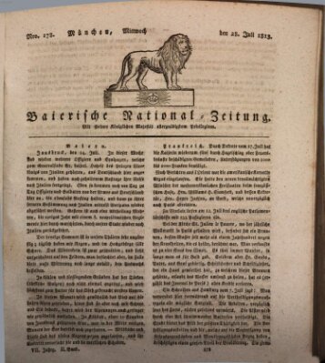 Baierische National-Zeitung Mittwoch 28. Juli 1813