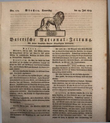 Baierische National-Zeitung Donnerstag 29. Juli 1813