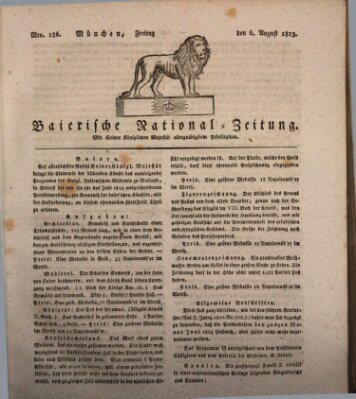 Baierische National-Zeitung Freitag 6. August 1813