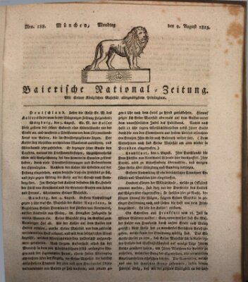 Baierische National-Zeitung Montag 9. August 1813