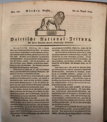 Baierische National-Zeitung Dienstag 10. August 1813