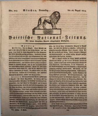 Baierische National-Zeitung Donnerstag 26. August 1813