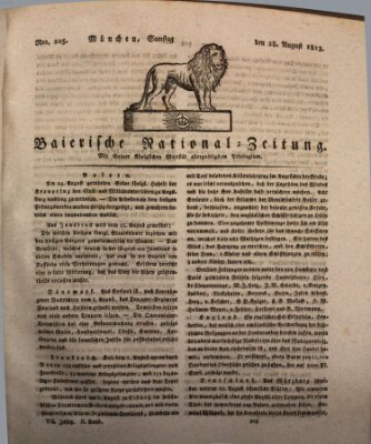 Baierische National-Zeitung Samstag 28. August 1813