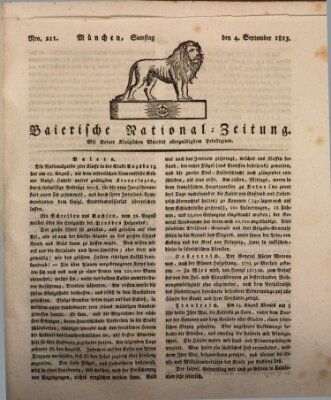 Baierische National-Zeitung Samstag 4. September 1813