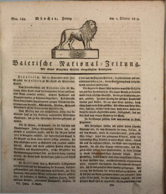 Baierische National-Zeitung Freitag 1. Oktober 1813