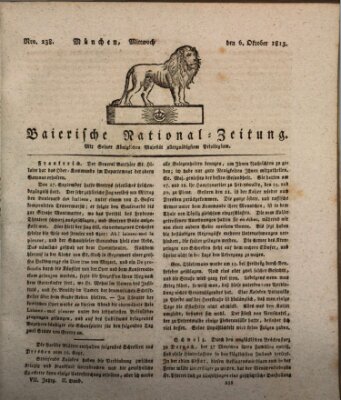 Baierische National-Zeitung Mittwoch 6. Oktober 1813