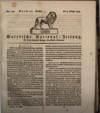 Baierische National-Zeitung Samstag 9. Oktober 1813