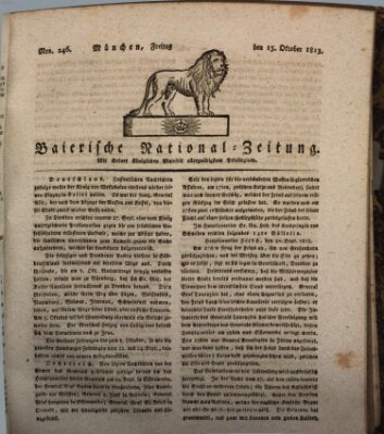 Baierische National-Zeitung Freitag 15. Oktober 1813