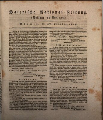 Baierische National-Zeitung Samstag 23. Oktober 1813