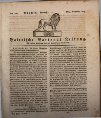 Baierische National-Zeitung Mittwoch 3. November 1813