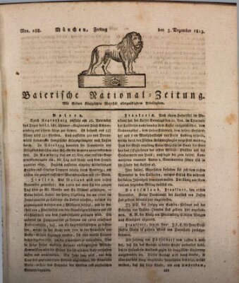 Baierische National-Zeitung Freitag 3. Dezember 1813