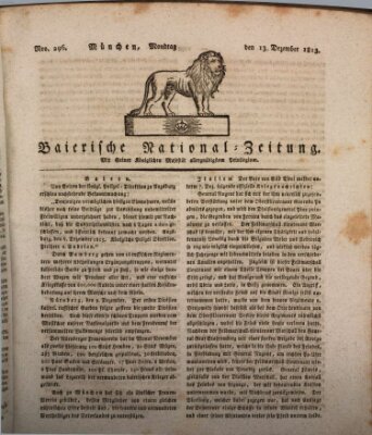 Baierische National-Zeitung Montag 13. Dezember 1813