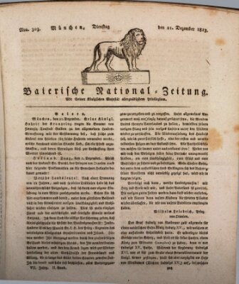 Baierische National-Zeitung Dienstag 21. Dezember 1813