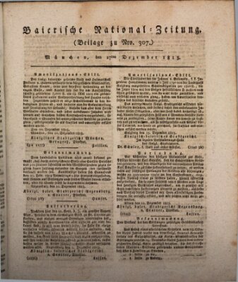 Baierische National-Zeitung Montag 27. Dezember 1813