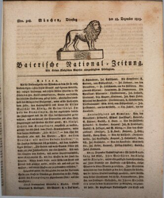 Baierische National-Zeitung Dienstag 28. Dezember 1813