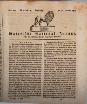 Baierische National-Zeitung Donnerstag 30. Dezember 1813