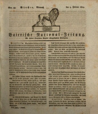 Baierische National-Zeitung Mittwoch 9. Februar 1814