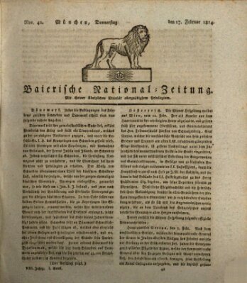 Baierische National-Zeitung Donnerstag 17. Februar 1814