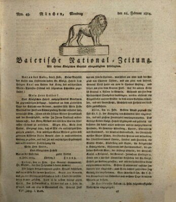 Baierische National-Zeitung Montag 21. Februar 1814