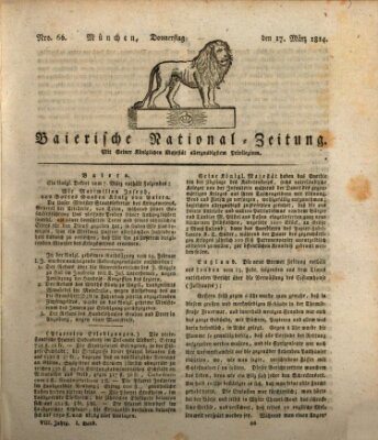 Baierische National-Zeitung Donnerstag 17. März 1814