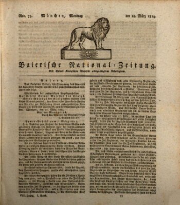 Baierische National-Zeitung Montag 28. März 1814