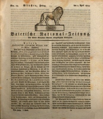 Baierische National-Zeitung Freitag 1. April 1814