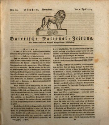 Baierische National-Zeitung Samstag 2. April 1814