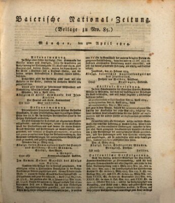 Baierische National-Zeitung Freitag 8. April 1814