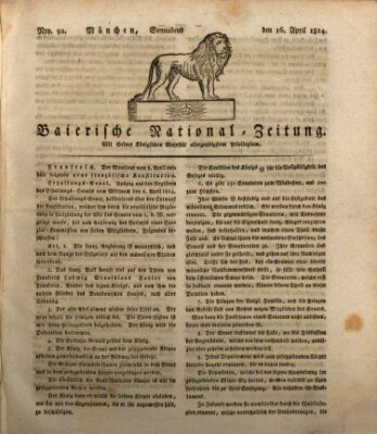 Baierische National-Zeitung Samstag 16. April 1814