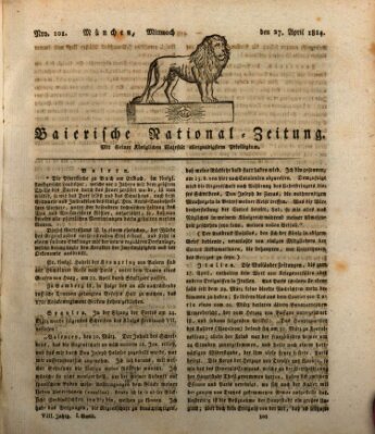 Baierische National-Zeitung Mittwoch 27. April 1814