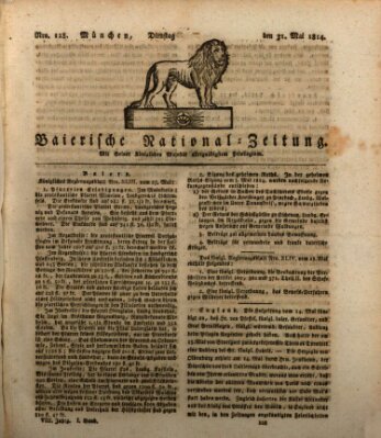 Baierische National-Zeitung Dienstag 31. Mai 1814