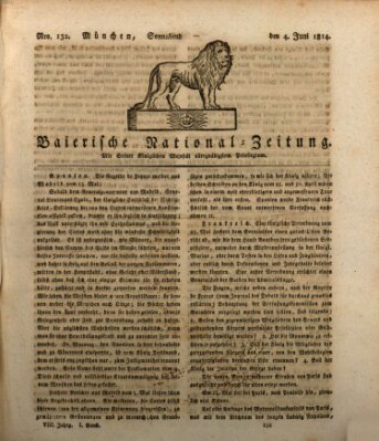 Baierische National-Zeitung Samstag 4. Juni 1814