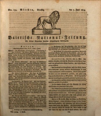 Baierische National-Zeitung Dienstag 7. Juni 1814